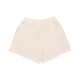 pantalone corto tuta donna essentials french terry short WONDER WHITE