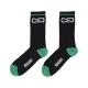 calza media uomo logo socks BLACK/GREEN