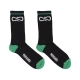 calza media uomo logo socks BLACK/GREEN