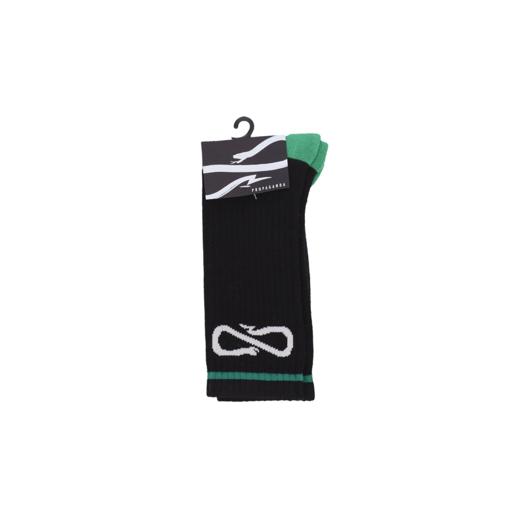 calza media uomo logo socks BLACK/GREEN