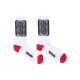 calza media uomo ribs socks WHITE/BLACK