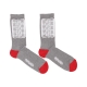 calza media uomo ribs socks GREY/WHITE/RED