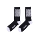 calza media uomo ribs socks BLACK/WHITE