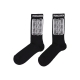 calza media uomo ribs socks BLACK/WHITE