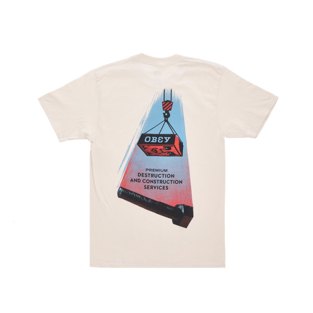 maglietta uomo destruction and construction classic tee CREAM