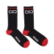 calza media uomo logo socks BLACK/RED