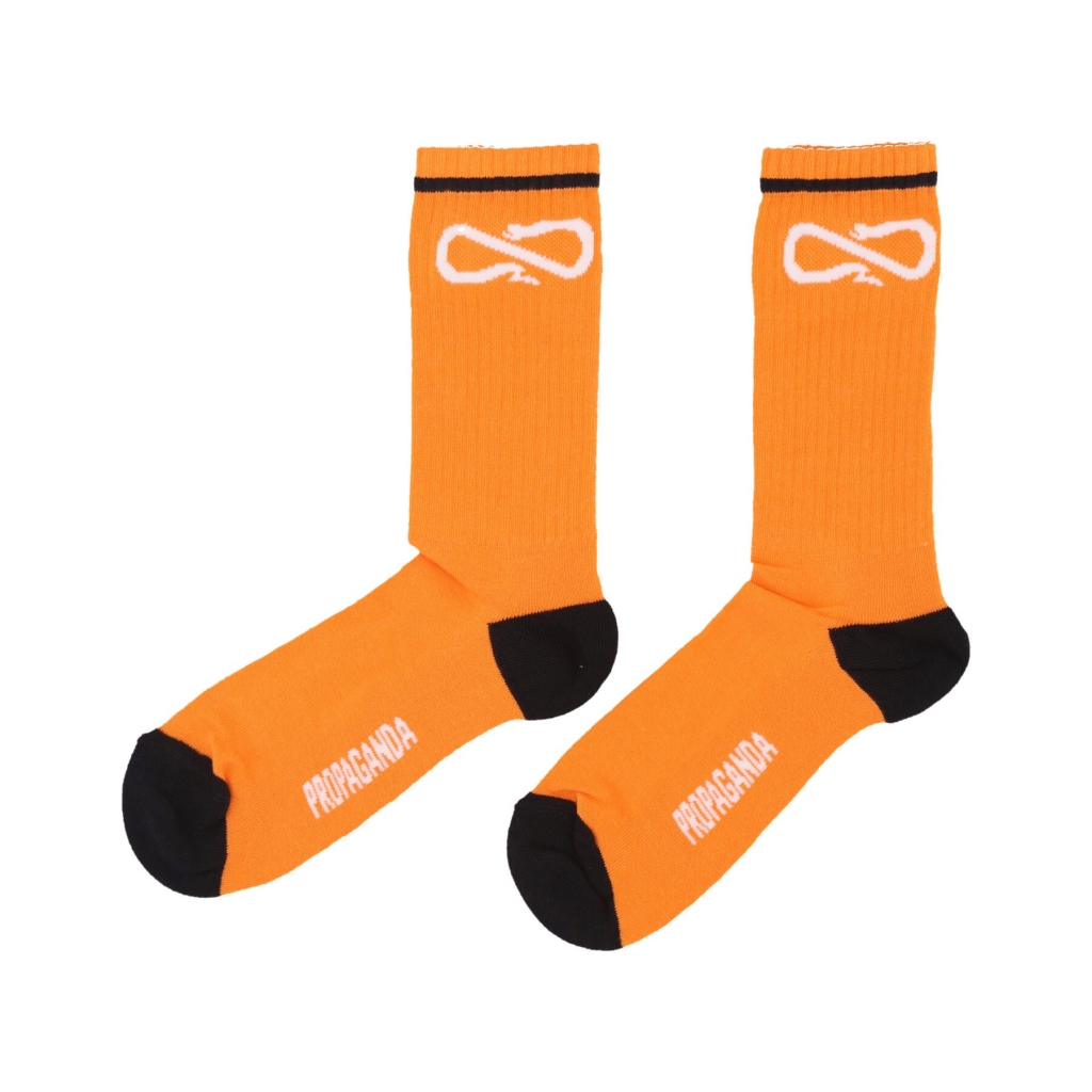 calza media uomo logo socks ORANGE/BLACK