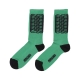 calza media uomo ribs socks GREEN/BLACK