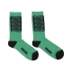 calza media uomo ribs socks GREEN/BLACK