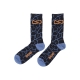 calza media uomo crack socks BLACK/ORANGE