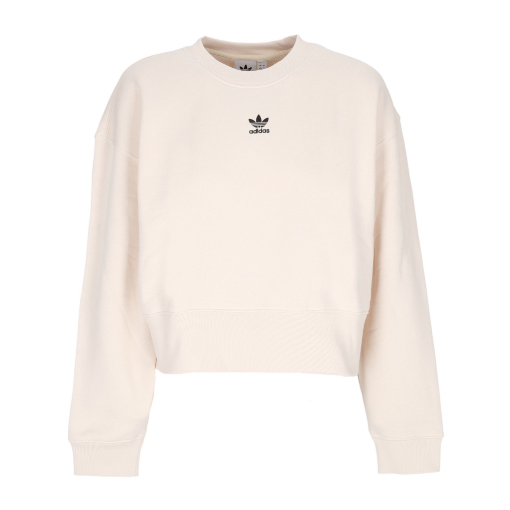 felpa girocollo donna adicolor essentials crewneck WONDER WHITE