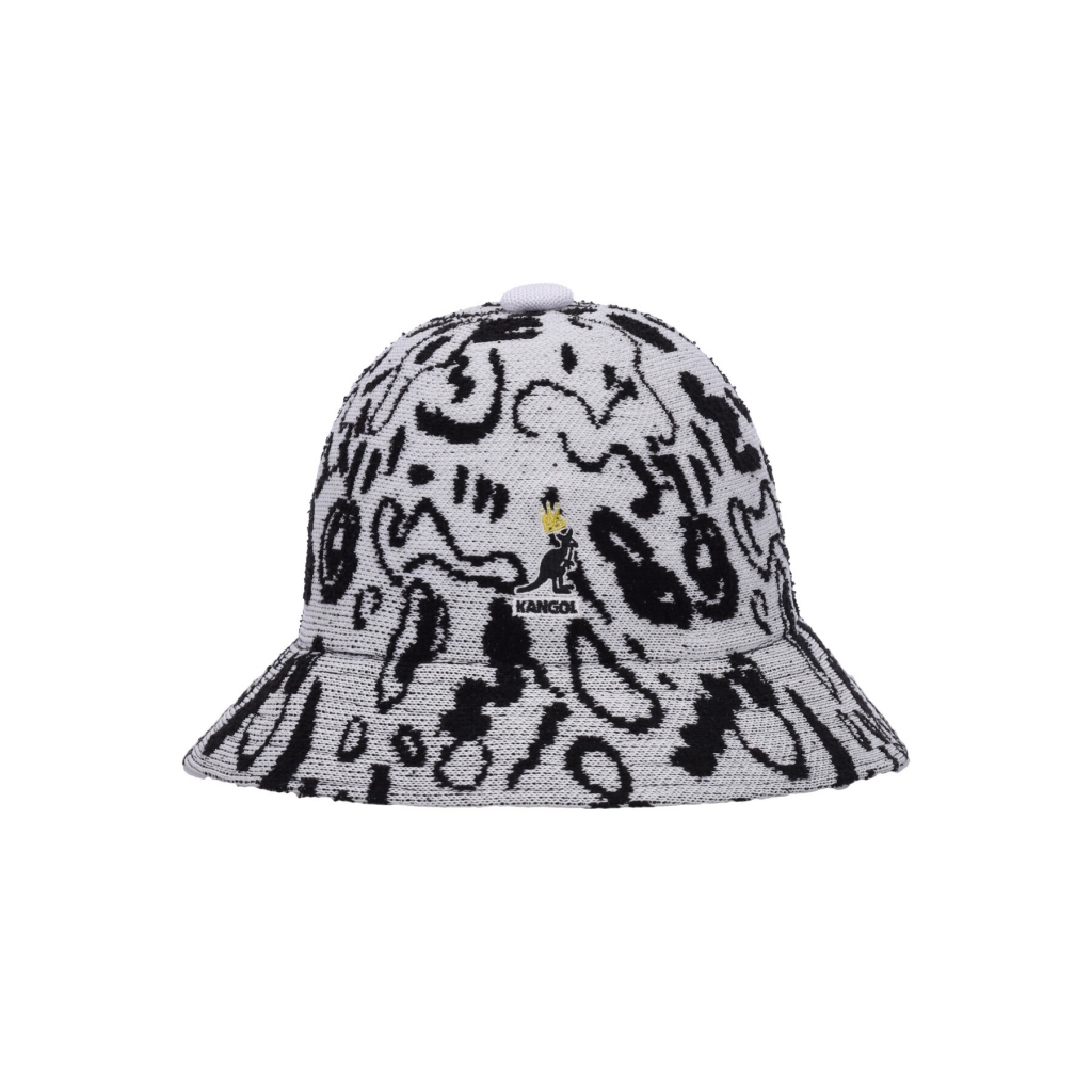 cappello da pescatore uomo street king casual WHITE/BLACK