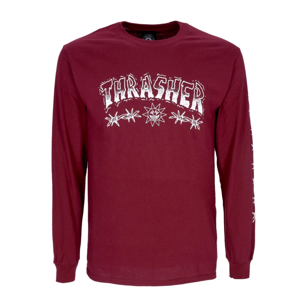 maglietta manica lunga uomo barbed wire l/s tee MAROON