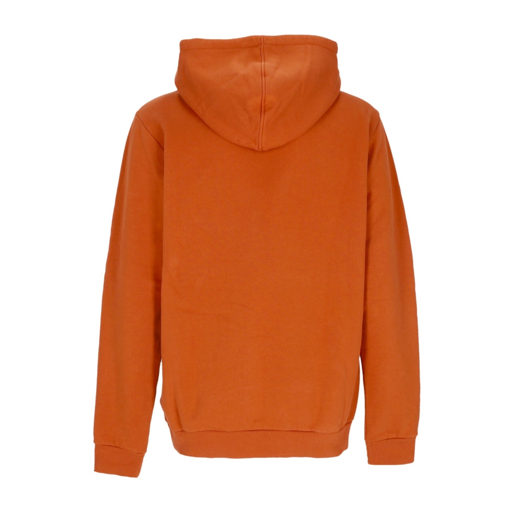 felpa cappuccio uomo logo hoodie TERRACOTTA BROWN