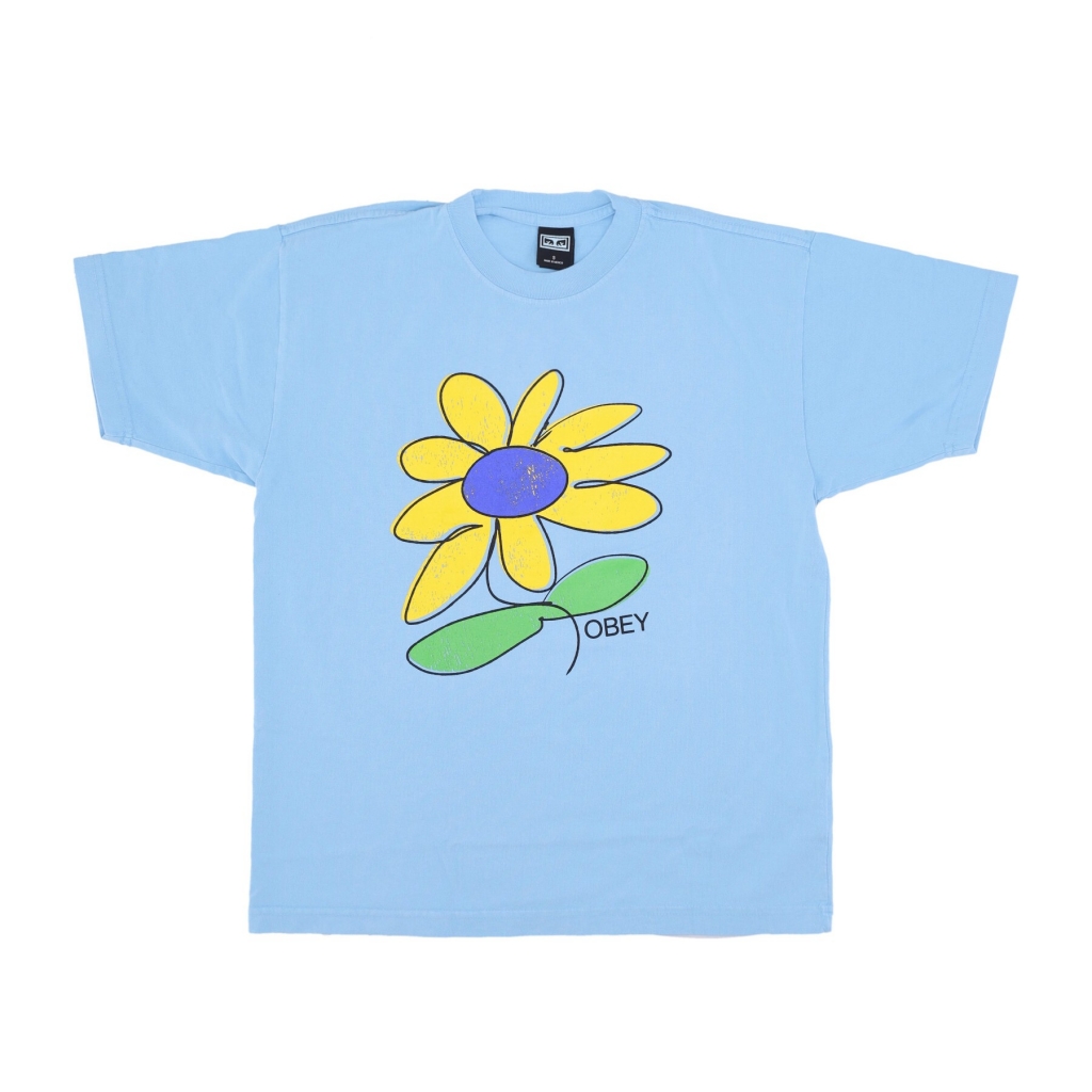 maglietta uomo sun flower heavyweight tee SKY BLUE