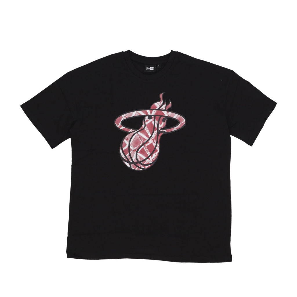 maglietta uomo nba infill logo os tee miahea BLACK/SCARLET