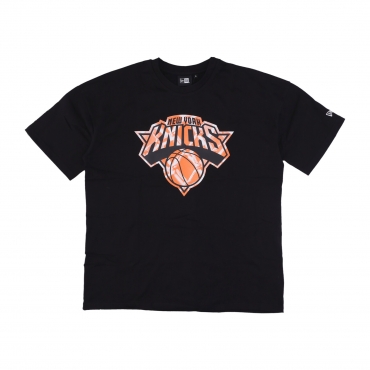 maglietta uomo nba infill logo os tee neykni BLACK/DARK ORANGE