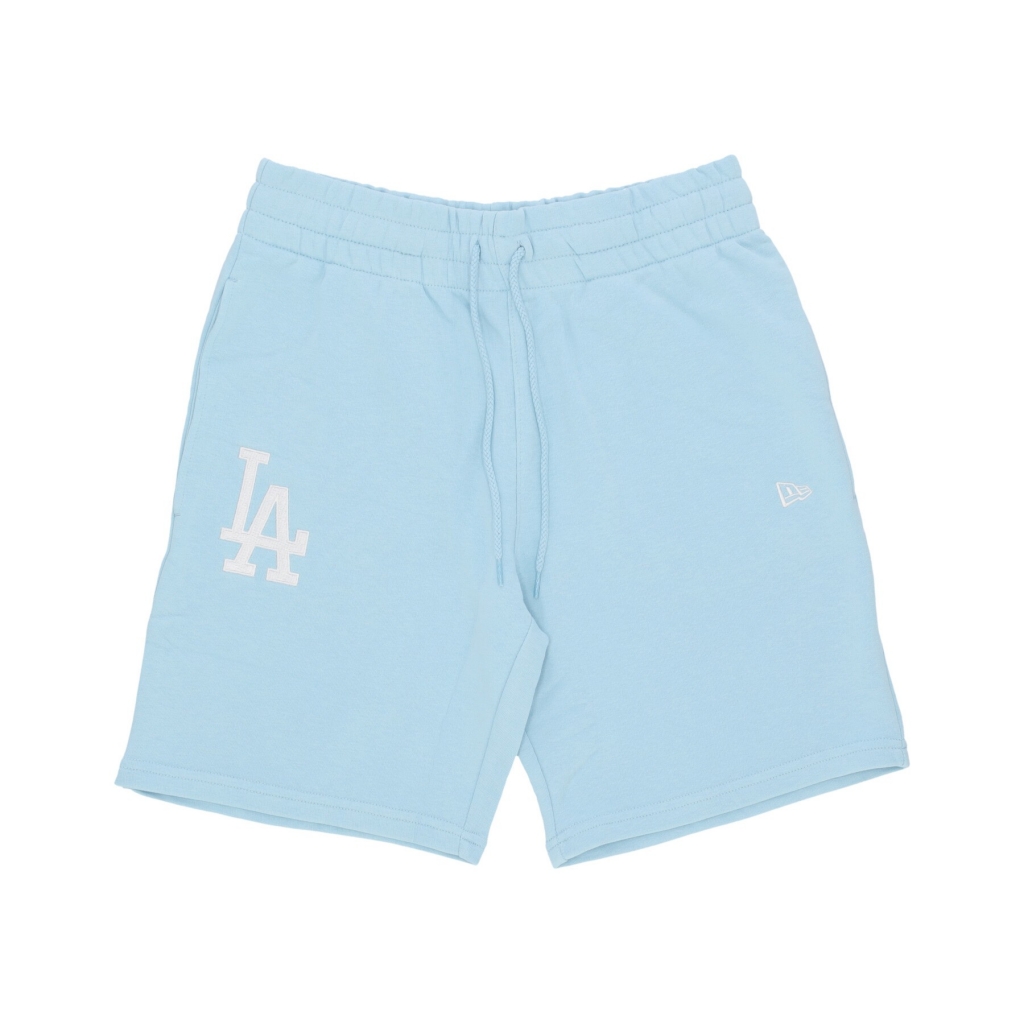 pantalone corto tuta uomo mlb league essentials shorts losdod CHROME BLUE/WHITE