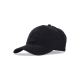 cappellino visiera curva uomo canvas baseball cap BLACK