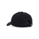 cappellino visiera curva uomo canvas baseball cap BLACK