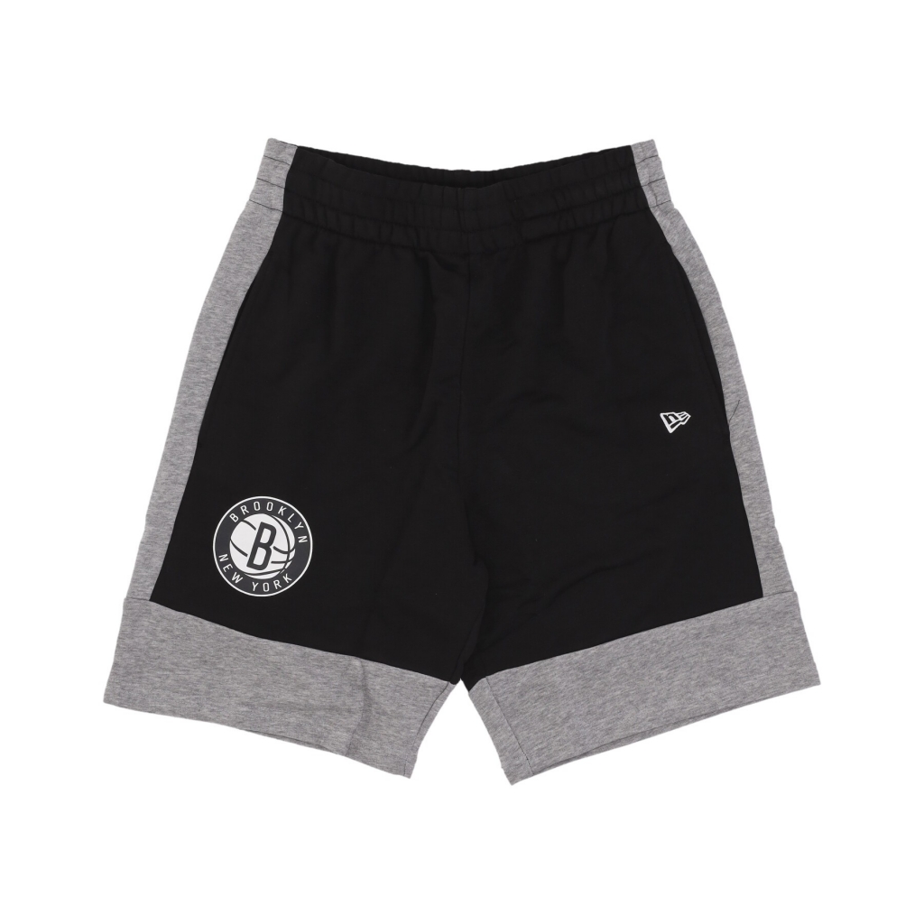 pantalone corto tuta uomo nba colour block shorts bronet BLACK/HEATHER GREY