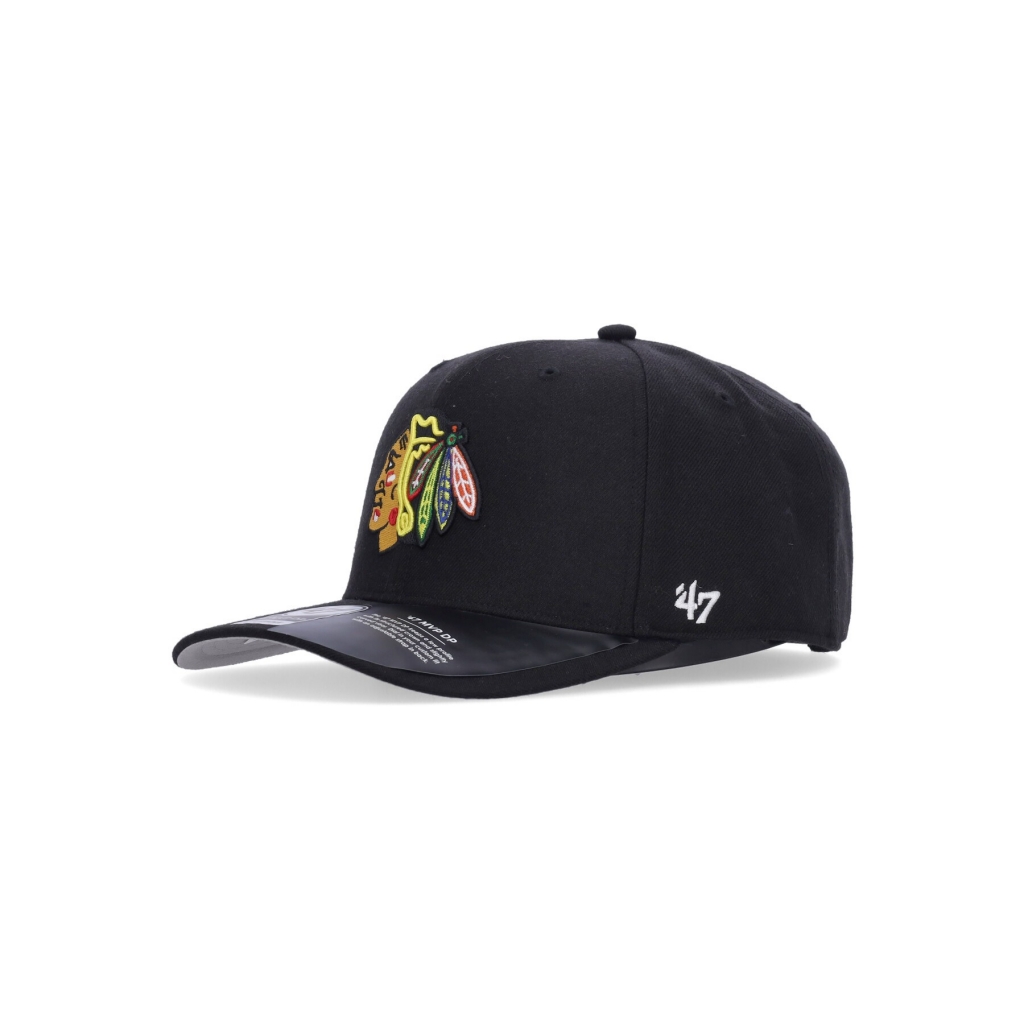 cappellino visiera curva uomo nhl cold zone mvp dp chibla BLACK