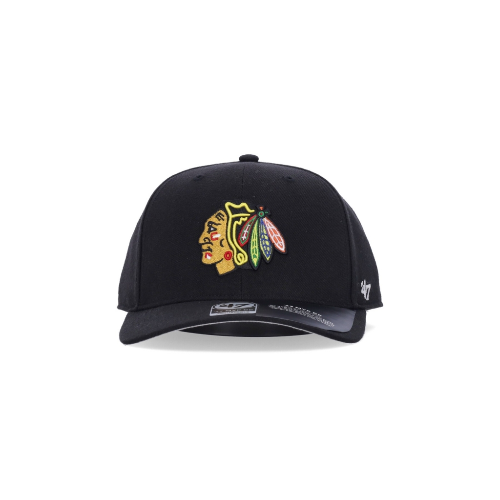 cappellino visiera curva uomo nhl cold zone mvp dp chibla BLACK