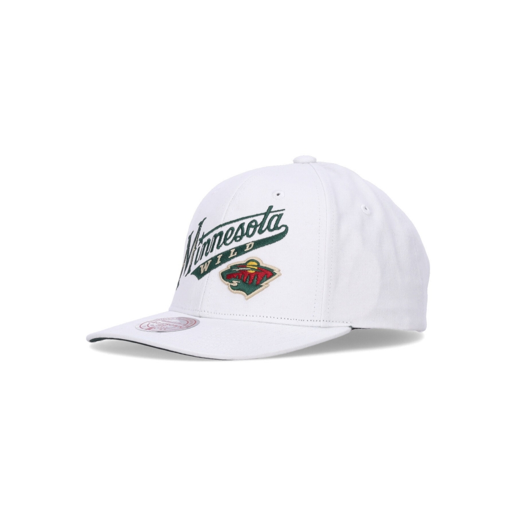 cappellino visiera curva uomo nhl all in pro snapback minwil WHITE