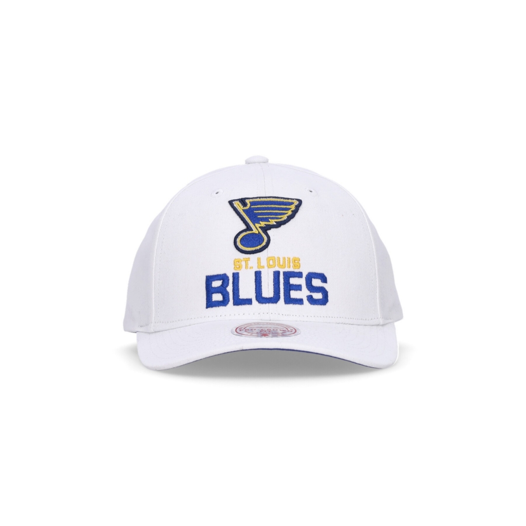 cappellino visiera curva uomo nhl all in pro snapback stlblu WHITE