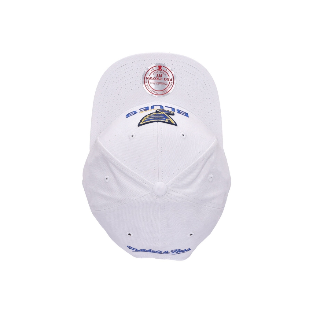 cappellino visiera curva uomo nhl all in pro snapback stlblu WHITE