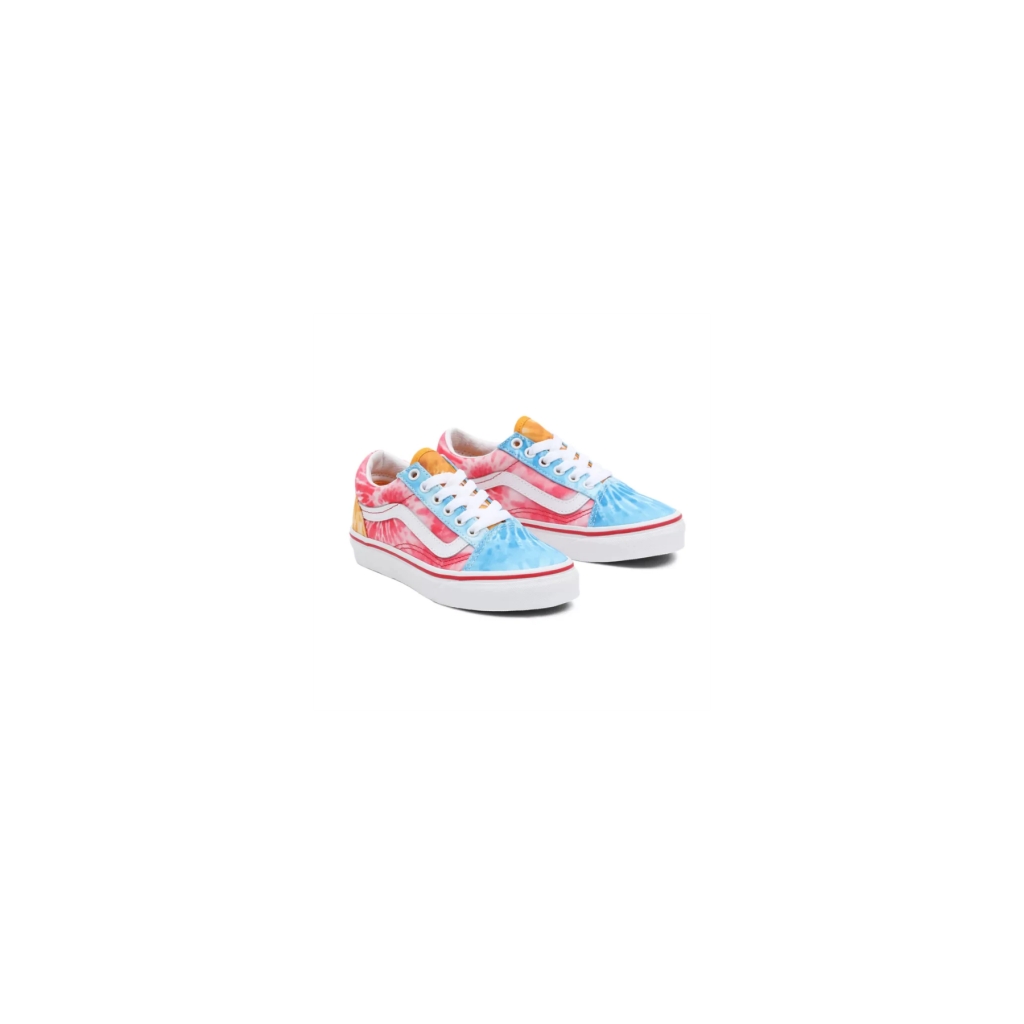 scarpa bassa bambino old skool tie dye block MULTI/TRUE WHITE