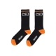 calza media uomo logo socks BLACK/ORANGE