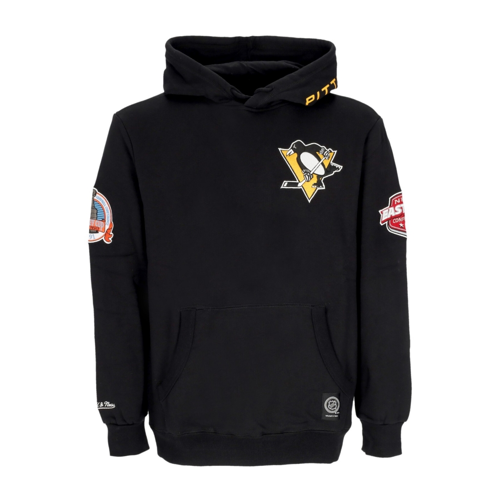 felpa cappuccio uomo nhl hometown fleece hoodie pitpen BLACK