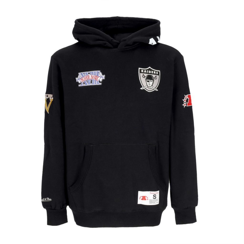 Oakland Raiders Pinnacle Heavyweight Fleece Hoodie (Heather Grey