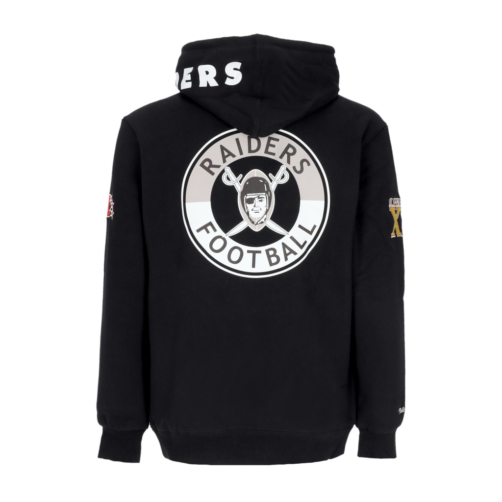 Oakland Raiders Pinnacle Heavyweight Fleece Hoodie (Heather Grey