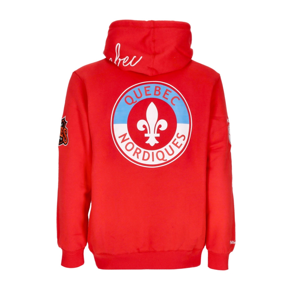 felpa cappuccio uomo nhl hometown fleece hoodie quenor RED