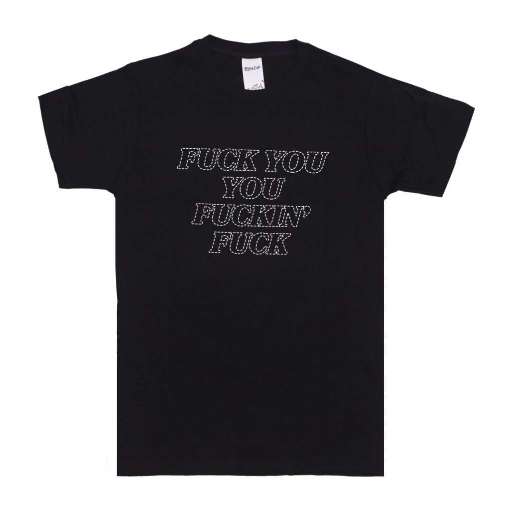 maglietta uomo fuck you tee BLACK