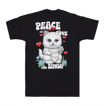 maglietta uomo peace love tee BLACK