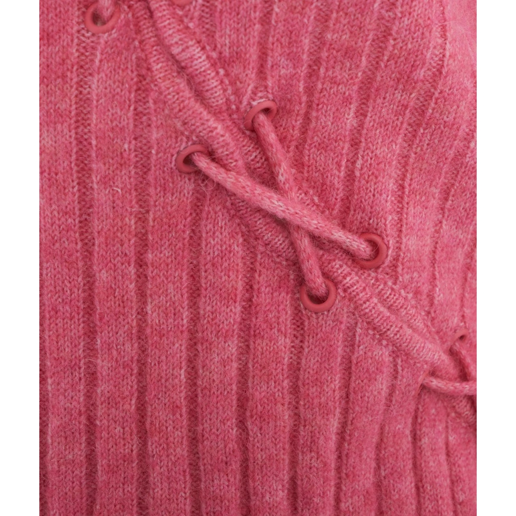 Maglia Chelsie con scollo a coulisse pink | Bowdoo.com