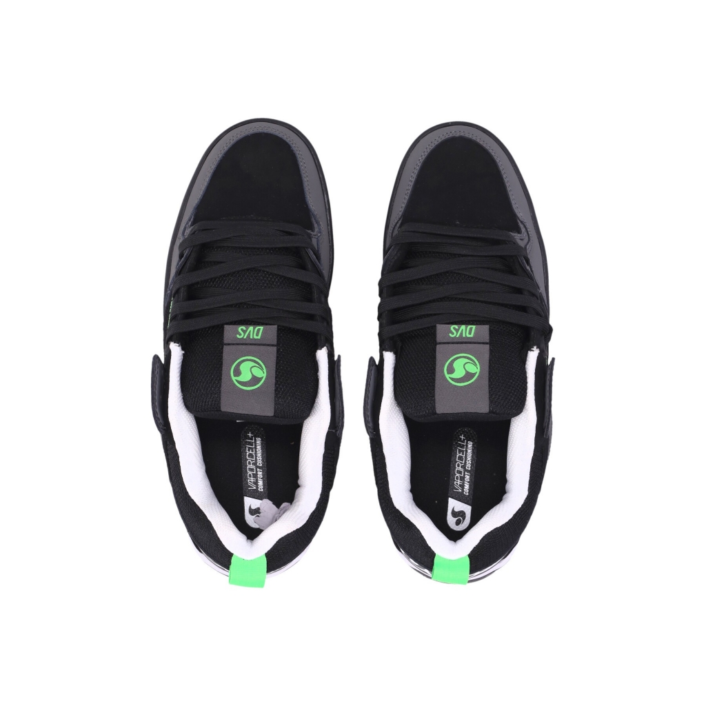 scarpe skate uomo comanche 20+ BLACK/CHARCOAL/LIME NUBUCK