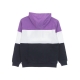 felpa cappuccio ragazzo olena blocked hoodie BLACK IRIS/AMETHYST ORCHID/BRIGHT WHITE