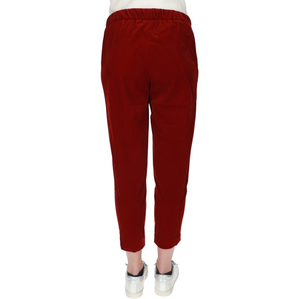 Pantalone Sun 68 Donna Coulisse Corduroy 10 ROSSO