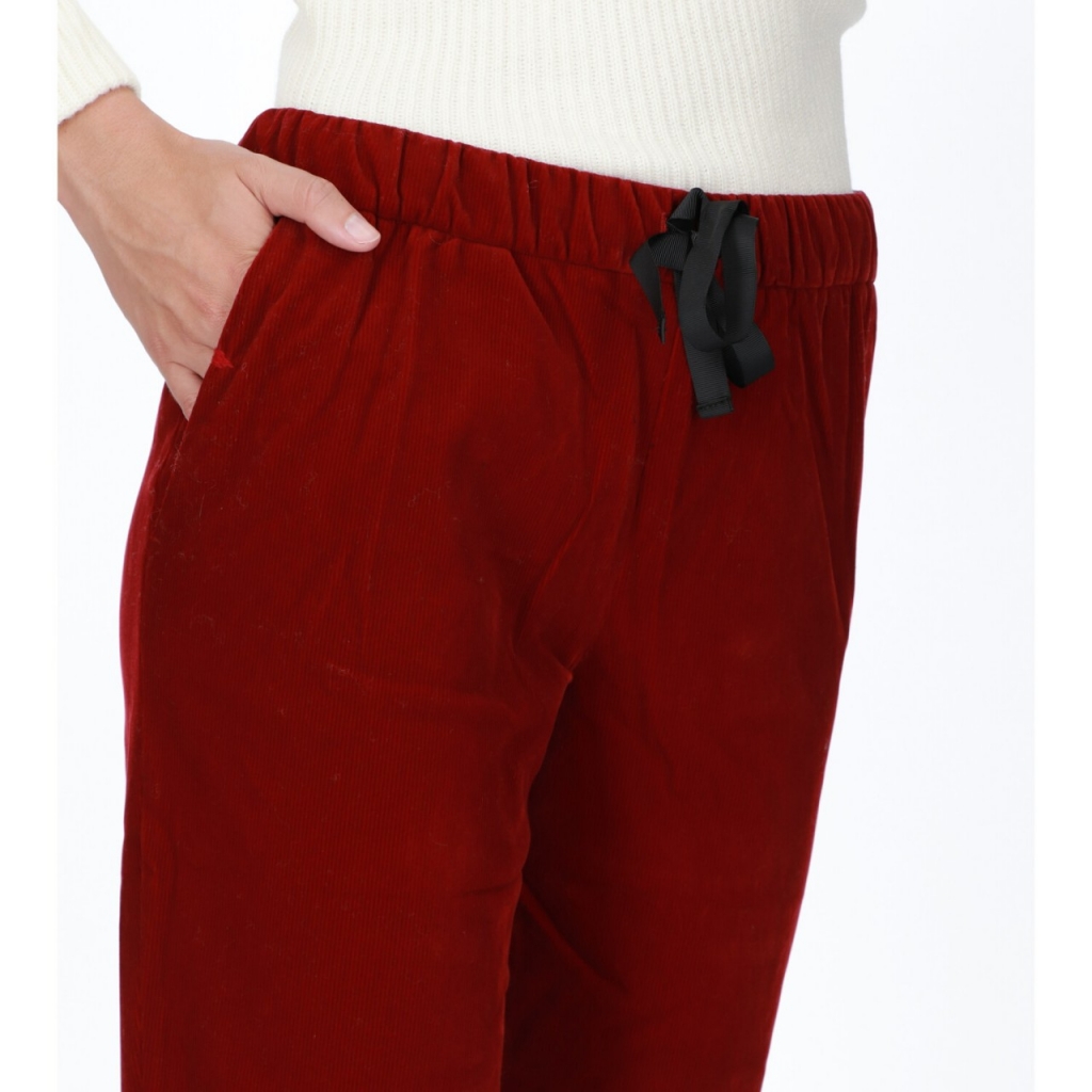 Pantalone Sun 68 Donna Coulisse Corduroy 10 ROSSO