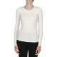 Tshirt Sun 68 Donna Round Neck L/S 31 BIANCO PANNA