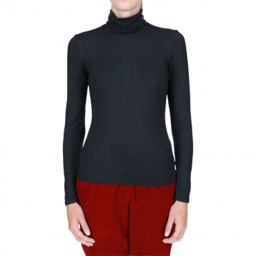 Tshirt Sun 68 Donna Turtle Neck 11 NERO