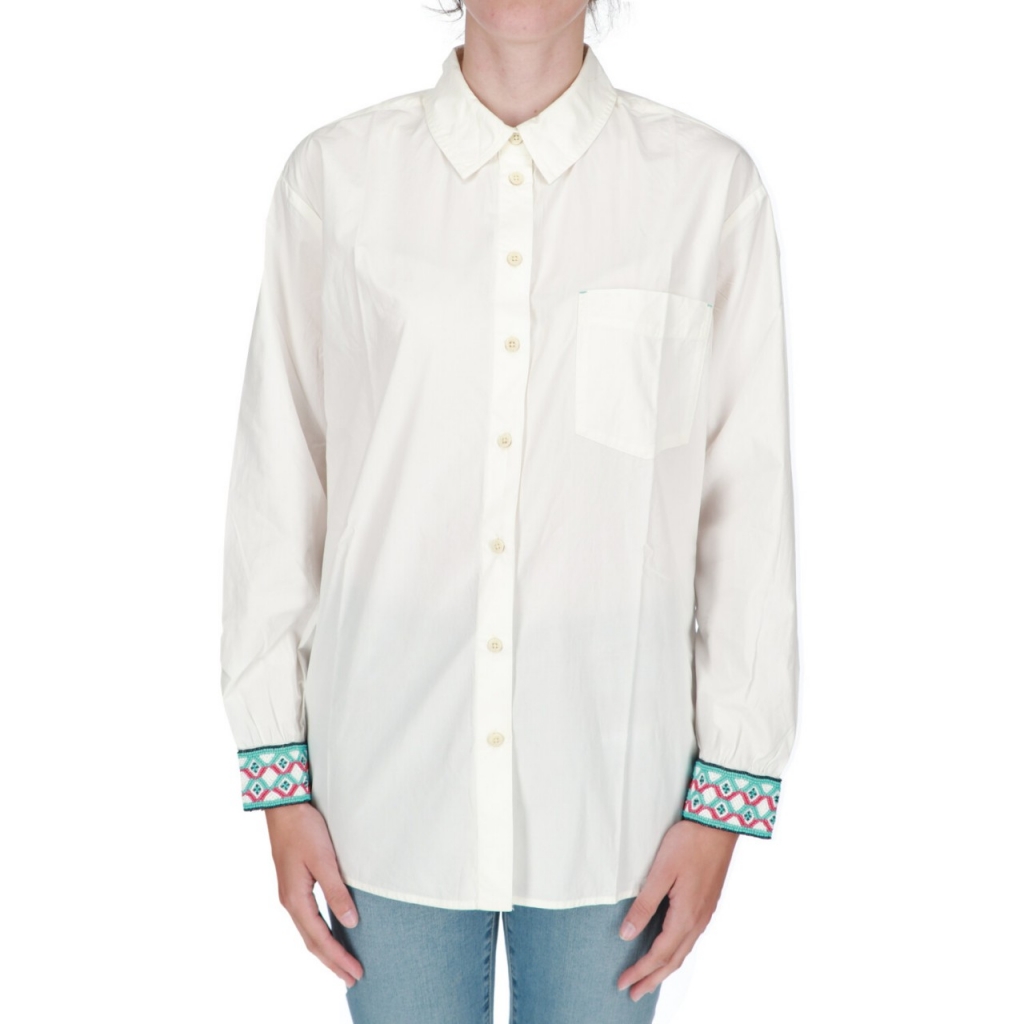 Camicia ScotchSoda Donna Oversized Pocket WHITE