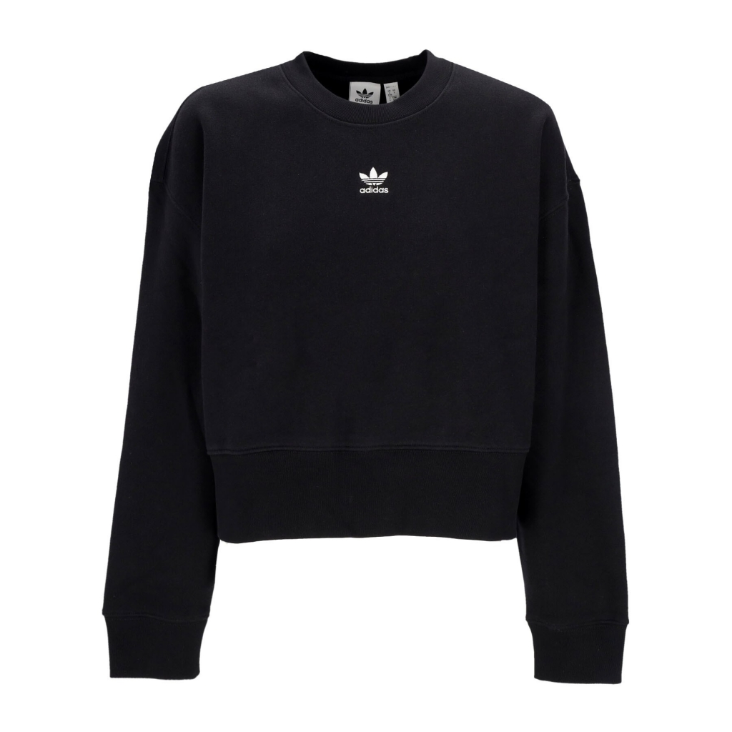 felpa girocollo uomo sweatshirt BLACK