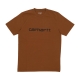 maglietta uomo script tee DEEP H BROWN/BLACK