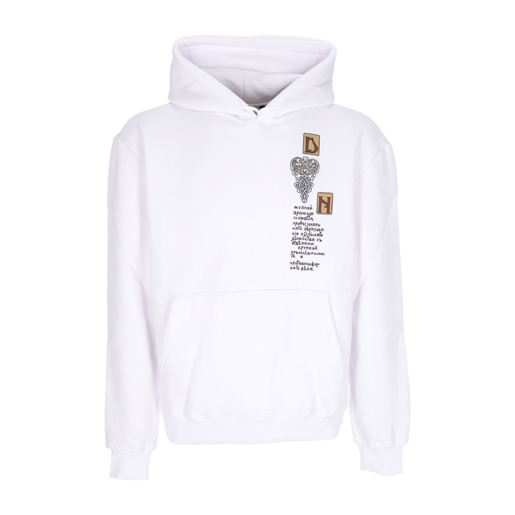 felpa cappuccio uomo ancient dragon hoodie WHITE