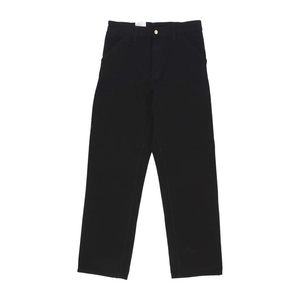 pantalone lungo uomo single knee pant BLACK RINSED